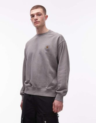 Carhartt Work in Progress Nelson - Felpa grigio chiaro