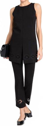 Twin-Set The Fiore Notturno Tunic In Black
