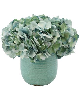 Creative Displays Inc. Teal Hydrangea Floral Arrangement