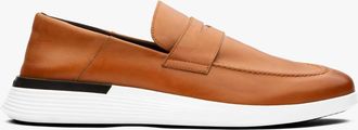 Wolf & Shepherd Mens Crossover Loafer In Honey