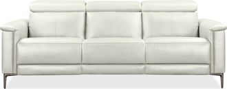 HOME AFFAIRE 3-Sitzer »Lund, mit manueller und elektrischer Relaxfunktion« in 2 Sitzen (links u. rechts), USB-C, Echtleder, Kunstleder, Webstoff