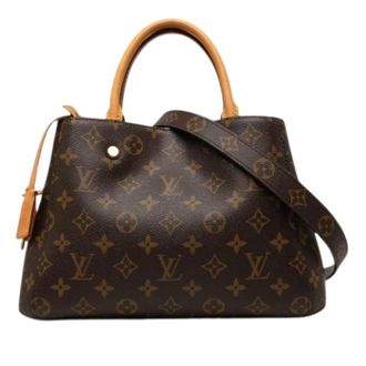 Louis Vuitton Pre-owned Montaigne BB - Dames - Pre-owned - Bruin - Maat: ONE Size Leer