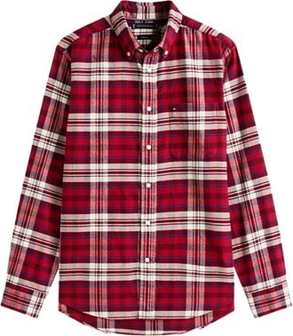 Tommy Hilfiger Geruit overhemd - Rood
