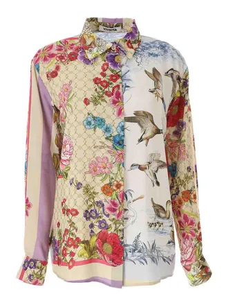 Vivetta Printed Satin Shirt