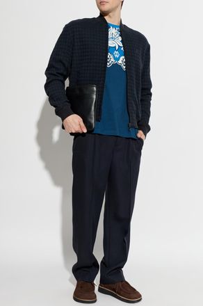 Etro Patterned T-shirt, Mens, Navy Blue