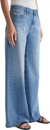 AG - Adriano Goldschmied Leana Mid Rise Palazzo Jean In Dune