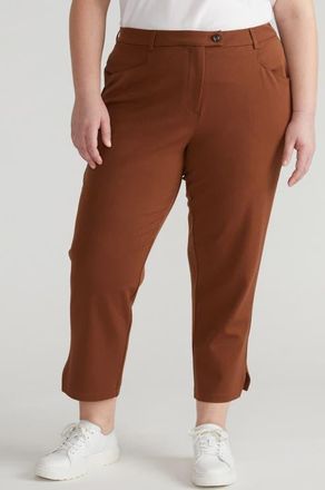 Universal Standard x Henning All Day Mercer Crop Tapered Leg Pants in Pony at Nordstrom, Size 3Xl