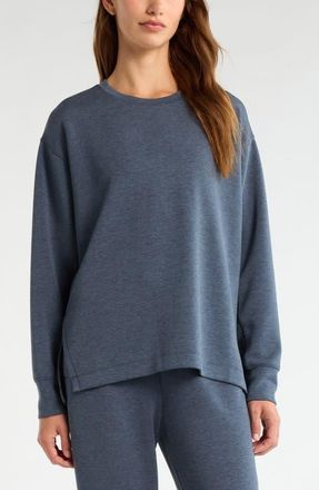 Zella Soft Luxe Tunic in Navy Armada Heather at Nordstrom, Size X-Small