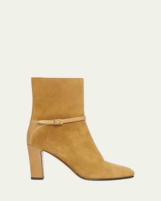 Valentino Garavani 85mm Pattie Suede Ankle Boots