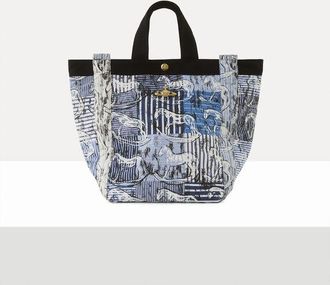 Vivienne Westwood Runner Medium Holdall Shirting Blue-rocking-horse