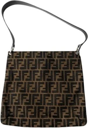 Fendi Pre-owned Shoulder Bags, female, Brown, Size: ONE SIZE Pre-owned Vintage Shoulder Bag