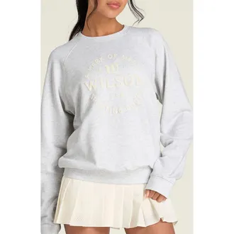 Wilson Classic Crewneck Sweatshirt in Cloud Heather at Nordstrom, Size X-Large
