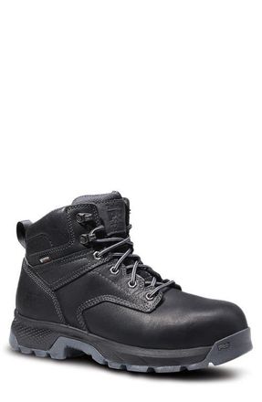 Timberland TiTAN EV 6 Waterproof Composite Toe Work Boot in Black at Nordstrom, Size 7.5