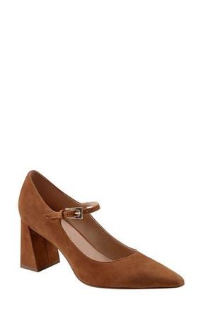 Marc Fisher Nollie Pointed Toe Pump in Medium Natural Suede at Nordstrom Rack, Size 8.5