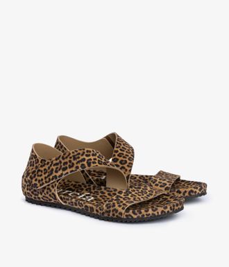 Pedro Garcia Print suede anatomical flat sandal | Jedda | Fall-winter 26 |