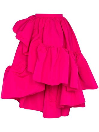 Alexander McQueen Asymmetrische rok - Roze