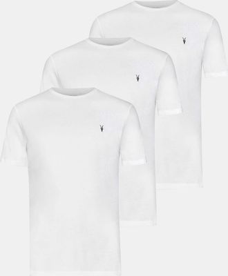 AllSaints Mens Cotton Brace Brushed Cotton T-Shirts 3 Pack, Size: XXL