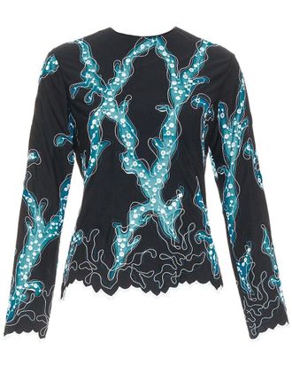 Louis Vuitton 2015 Embroidered Top, Size Fr 38 (Authentic Pre-Loved)