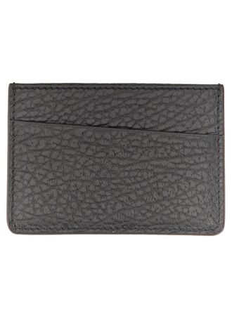 Maison Margiela Cowhide Leather Card Case - Black