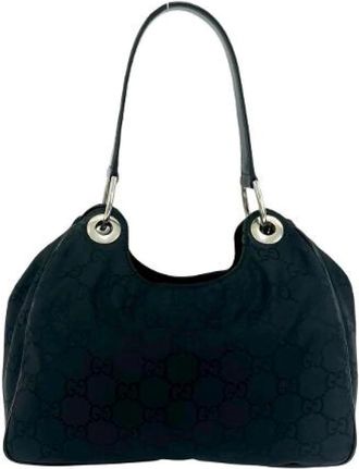 Gucci Borsa a spalla Pre-owned in nylon e pelle - - Pre-owned - Donna - Nero - ONE SIZE