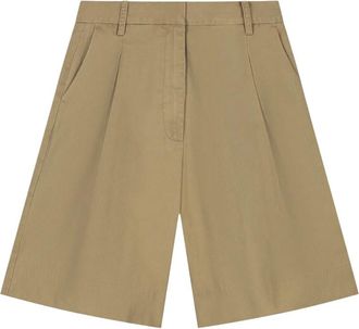 Olaf Hussein Dames, Korte broeken, Beige, Maat: XS Leer