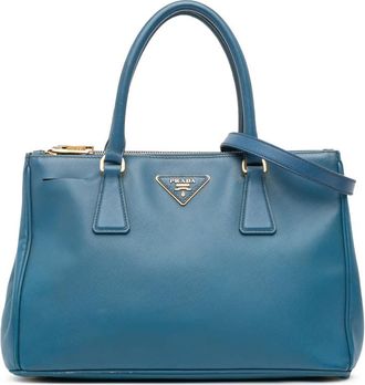 Prada Pre-owned Prada Small Saffiano Lux Galleria Double Zip Satchel Ladies C2ZW74D65NWSORR1
