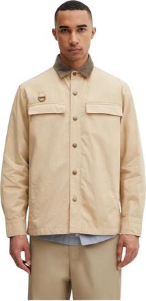 Barbour Spey Poplin Overshirt - Heren - Zomerjassen - Beige - L - Katoen - Jassen