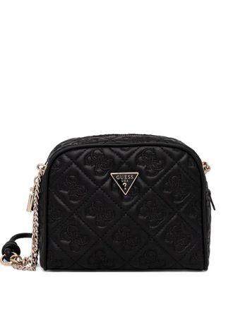 Guess Co mini Adelasia logo-plaque crossbody bag - Black