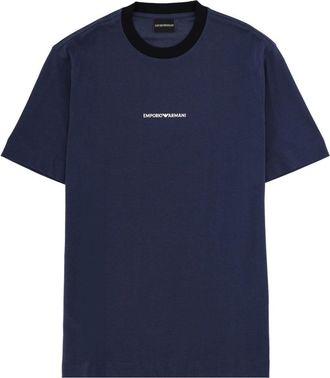 Emporio Armani T Shirt With Logo And Embroidery