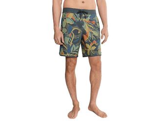 O'Neill OG Print Scallop 18 Boardshorts Mens Swimwear Dark Shadow : 38, Cotton/Elastane/Polyester