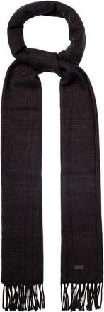 Eton Houndsttoh Check Merino Wool Scarf in Medium Brown at Nordstrom