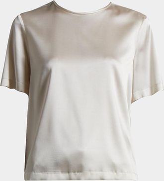 PESERICO Crewneck Chain-Trim T-Shirt