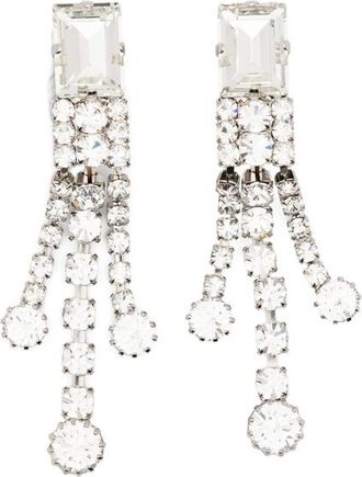 Alessandra Rich Crystal Embellished Earrings