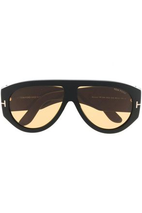 Tom Ford BRONSON SHINY BLACK SUNGLASSES Size: OS, colour: BLACK