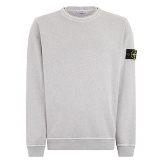 Stone Island Sweatshirts, male, Gray, Size: 2XL Cotton Sweatshirt With Logo