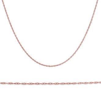 Pompeii3 Solid 14k Rose Gold 18 Chain With Spring Ring