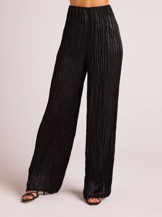 Bella Dahl Variegated Pleat Pant In Black