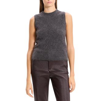 Theory Cashmere Sleeveless Sweater in Light Charcoal at Nordstrom Rack, Size Large