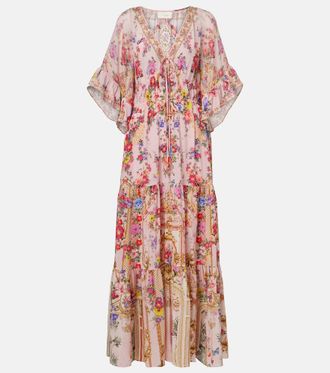 Camilla Floral silk maxi dress