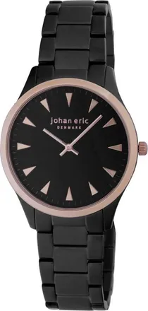Johan Eric Denmark Helsingor Black and Rose Gold-tone Steel Bracelet Mens Watch JE9000-10-007B