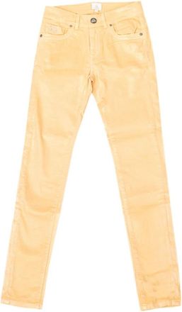 La Martina Glanzende Stretch Skinny Broek Vrouwen - Dames - Slim Fit Broeken - Geel - W28 - Broeken