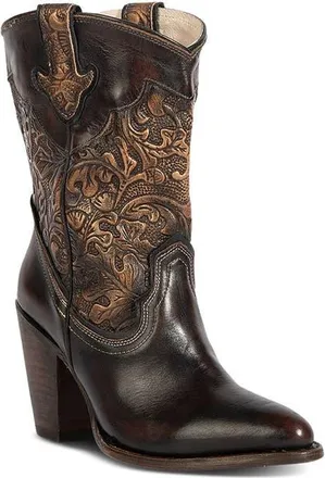 Freebird by Steven Loretta Western Boot in Gold/brown at Nordstrom, Size 11
