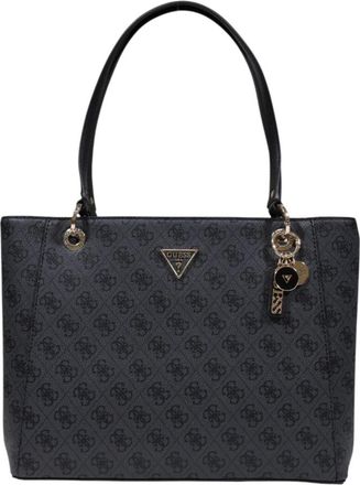 Guess Gestructureerde Tote Tas met Iconisch Logo - Dames - Shoppers - Grijs - ONE Size - Tassen