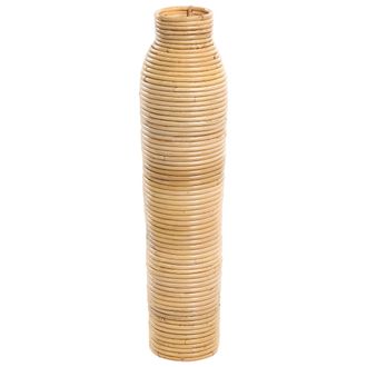 Beliani Jarr&oacute;n Decorativo De Rat&aacute;n Para Interior Y Exterior 55 Cm Natural Estilo Boho Premana