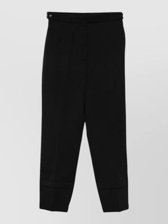 Lanvin straight trousers belt loops button detail