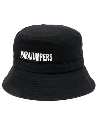 Parajumpers Cappello bucket con ricamo - Nero
