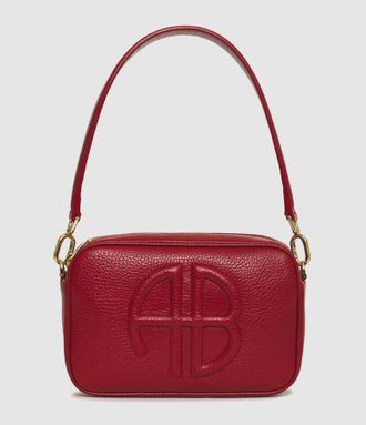 Anine Bing Sac Lili Red Pebbled