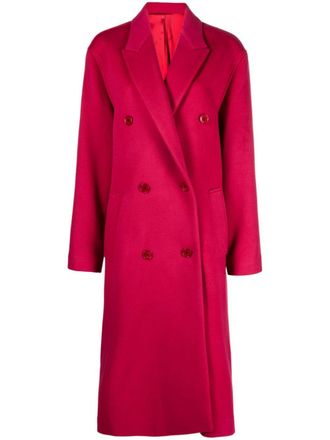 Isabel Marant Cappotto Theodore doppiopetto - Rosa