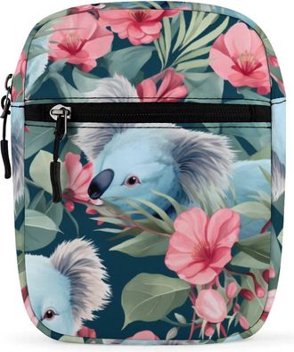 Generic Cute Koala Bear Crossbody Bag Adjustable Satchel Cute Shoulder Bag Lightweight Sling Bags