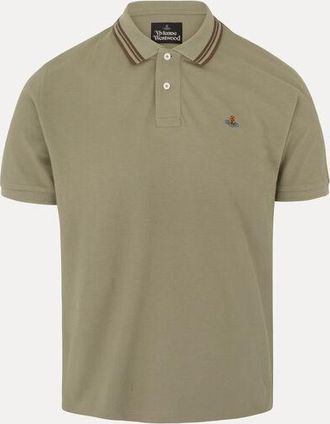 Vivienne Westwood Classic Polo Solid Piquet Covert-green XXL Men